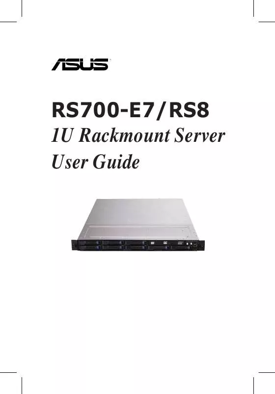 Mode d'emploi ASUS RS700-E7/RS8