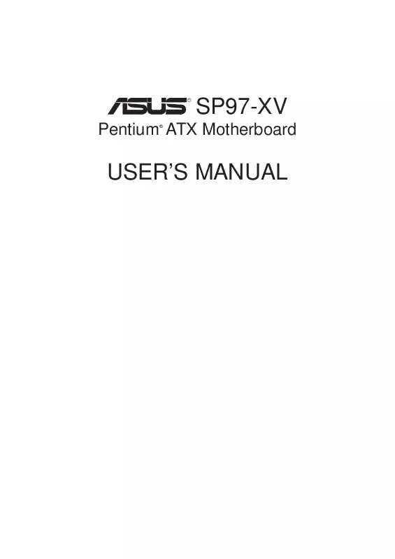 Mode d'emploi ASUS SP97-XV