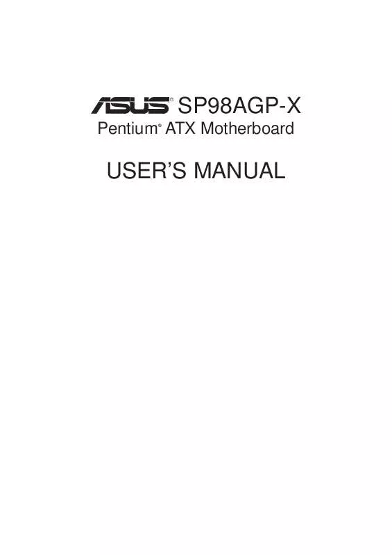 Mode d'emploi ASUS SP98AGP-X