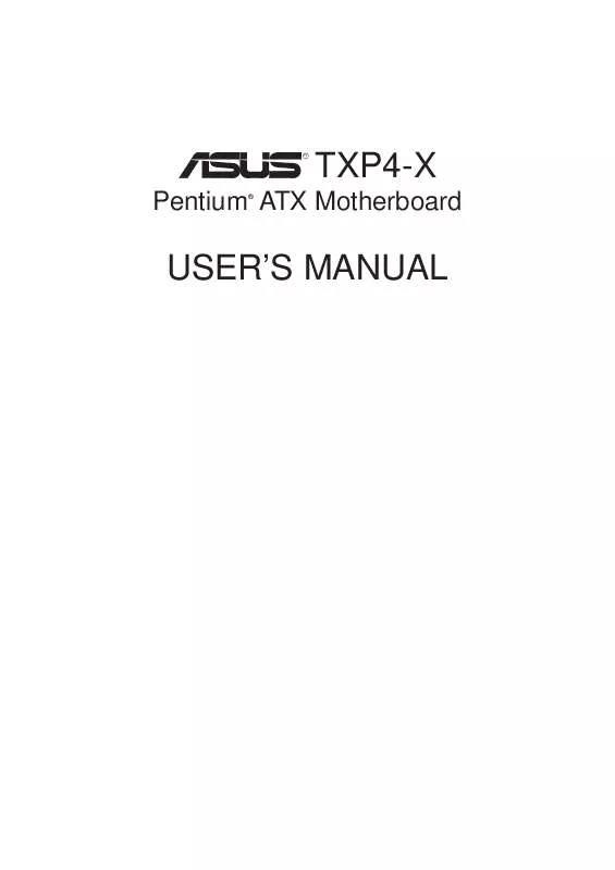 Mode d'emploi ASUS TXP4-X