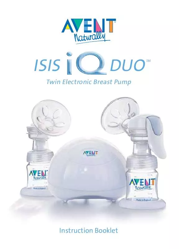 Mode d'emploi AVENT ISIS IQ DUO INSTRUCTIONS