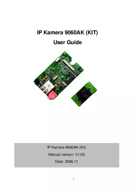 Mode d'emploi AVIOSYS IP KAMERA 9060AK