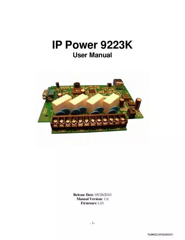 Mode d'emploi AVIOSYS IP POWER 9223K