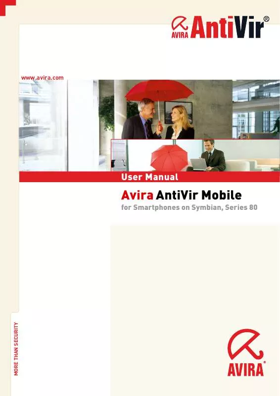 Mode d'emploi AVIRA ANTIVIR MOBILE SYMBIAN 8.0