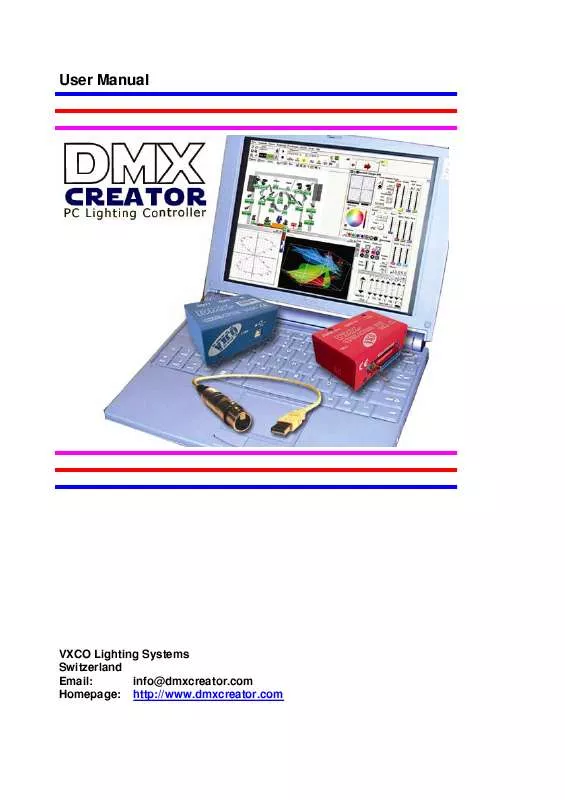 Mode d'emploi BEGLEC DMX CREATOR