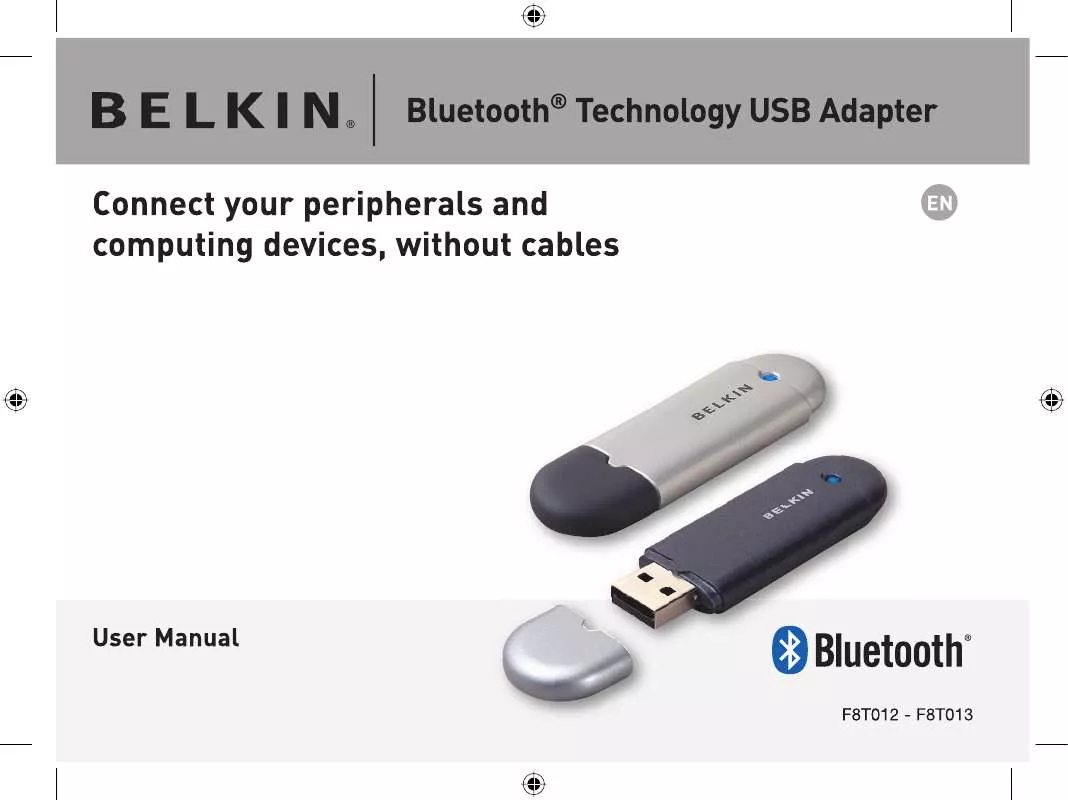 Mode d'emploi BEKLIN USB ADAPTER F8T013