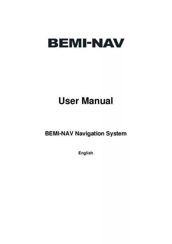 Mode d'emploi BEMI-NAV S900