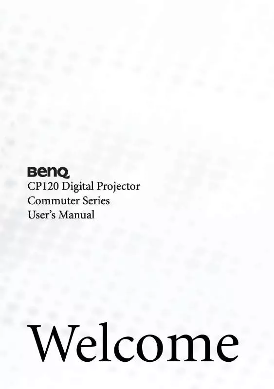 Mode d'emploi BENQ CP120