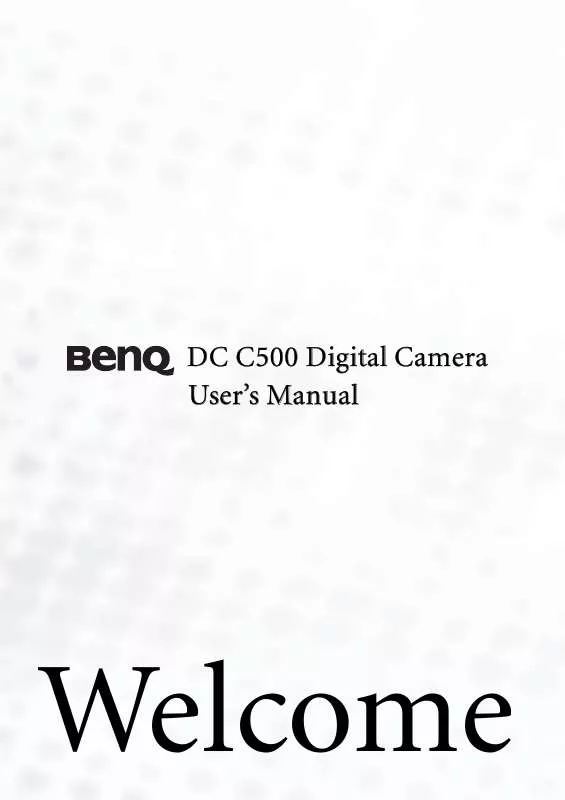 Mode d'emploi BENQ DC C500