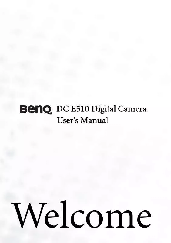 Mode d'emploi BENQ DC E510