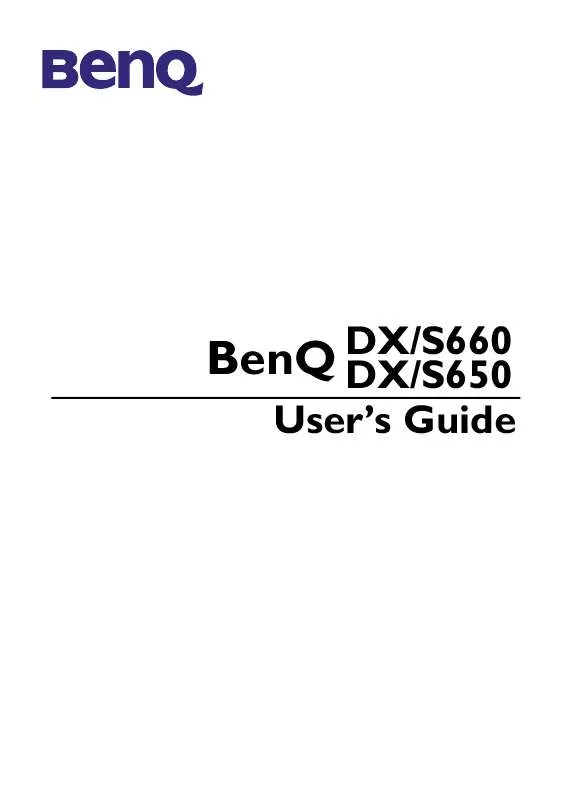Mode d'emploi BENQ DX650
