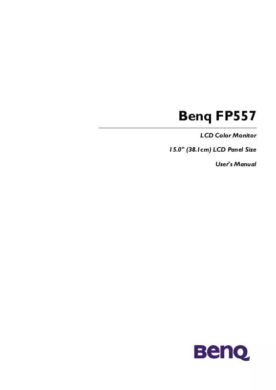 Mode d'emploi BENQ FP557S V2