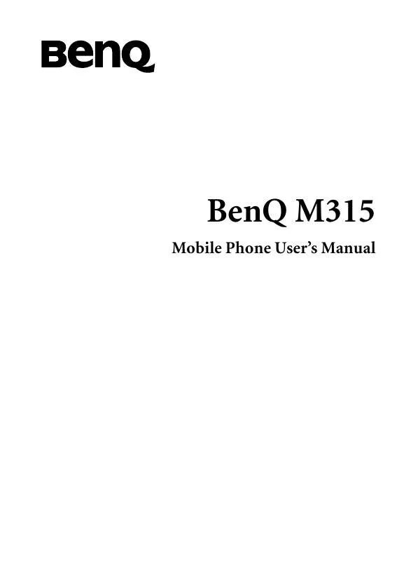 Mode d'emploi BENQ M315