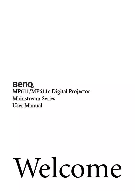 Mode d'emploi BENQ MP611C