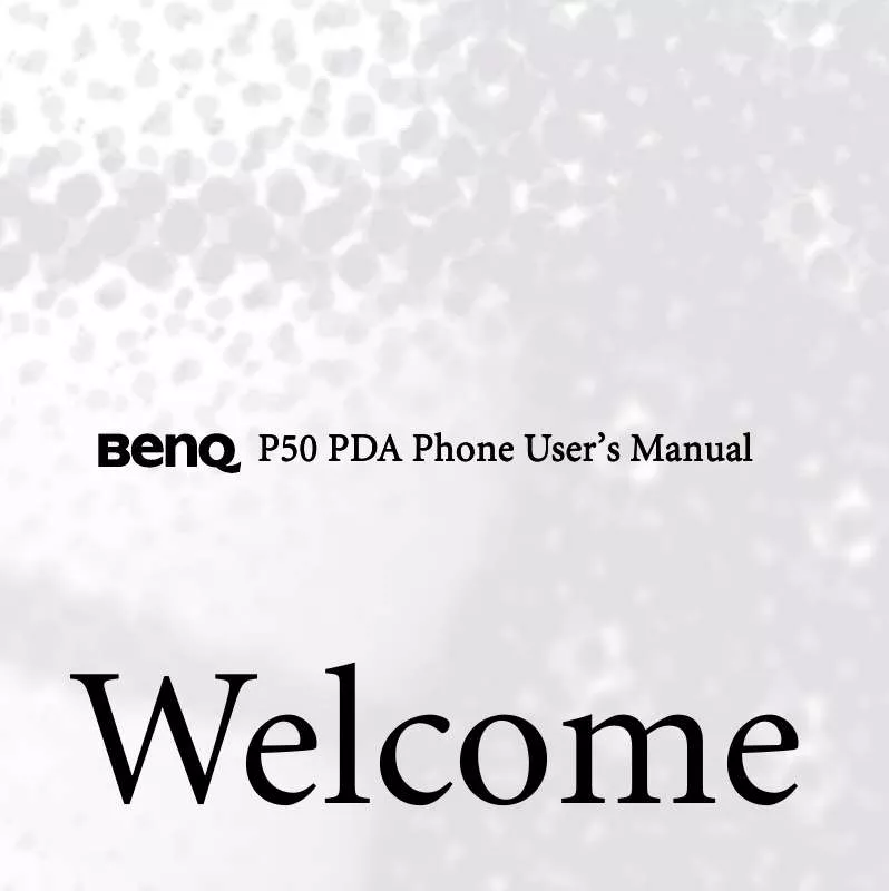 Mode d'emploi BENQ P50 PDA PHONE