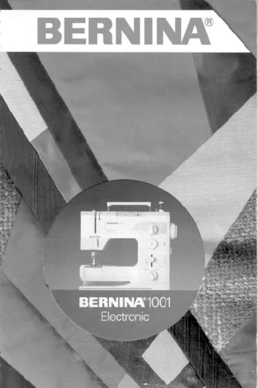 Mode d'emploi BERNINA 1000