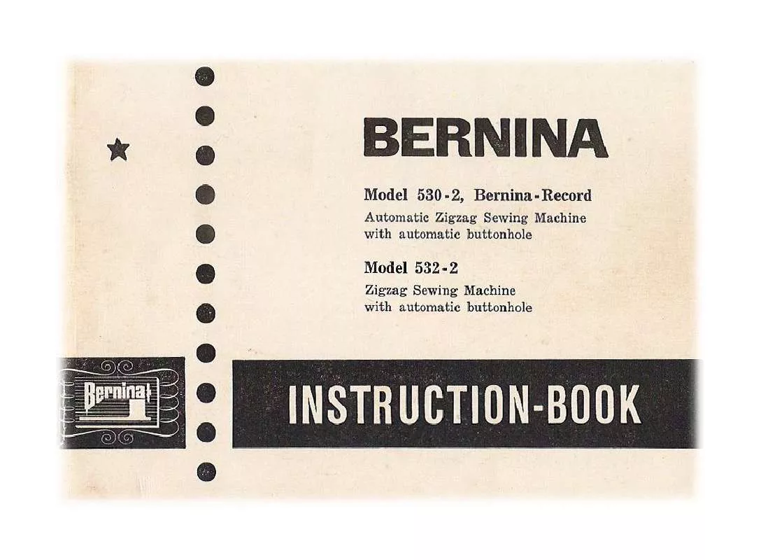 Mode d'emploi BERNINA 530-2