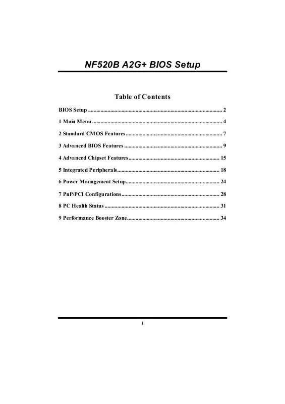 Mode d'emploi BIOSTAR NF520B A2G PLUS