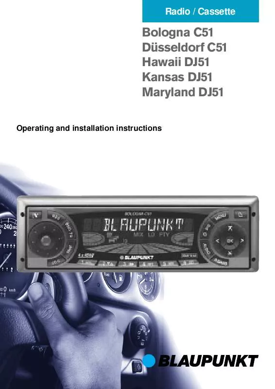 Mode d'emploi BLAUPUNKT HAWAII DJ51
