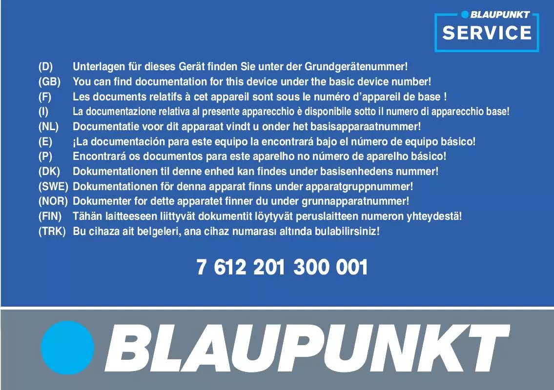Mode d'emploi BLAUPUNKT LUCCA 3.3 D-A-CH OST EUROPA