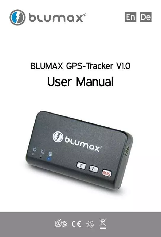 Mode d'emploi BLUMAX GPS TRACKER V1.0