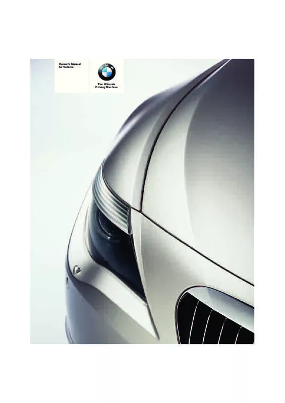 Mode d'emploi BMW 645CI