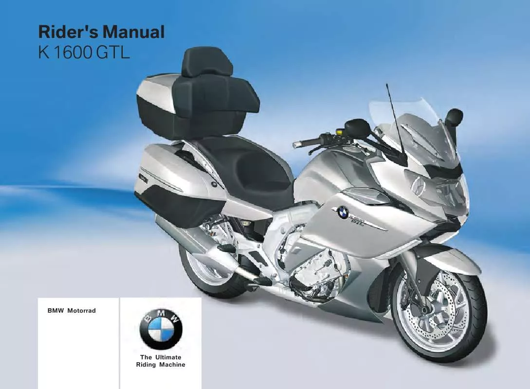 Mode d'emploi BMW K 1600 GTL