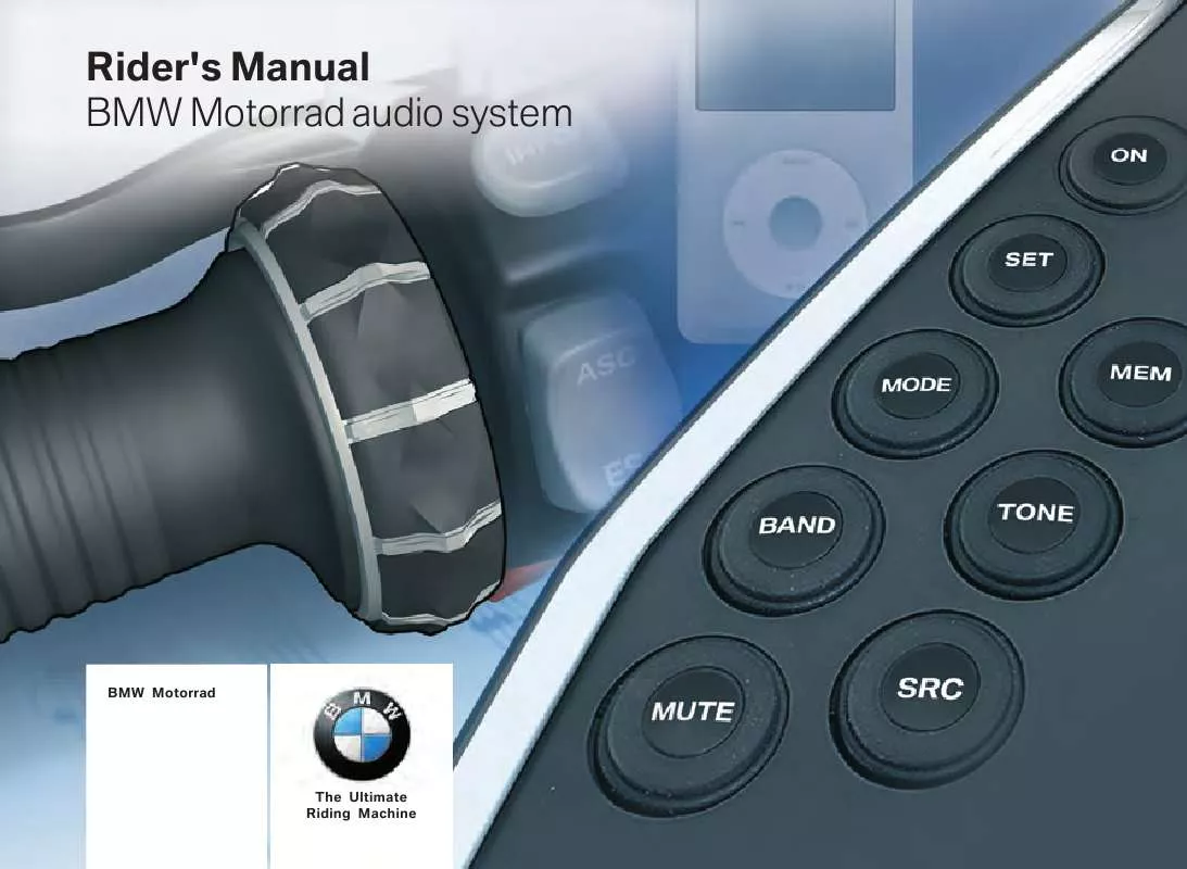 Mode d'emploi BMW MOTORRAD AUDIO SYSTEM
