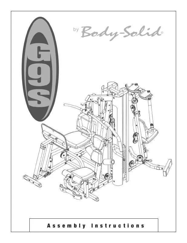 Mode d'emploi BODY-SOLID G9S