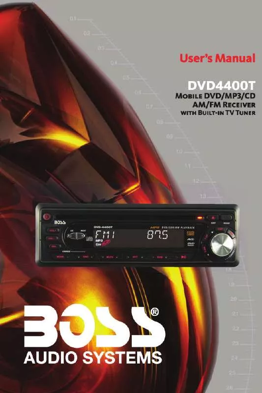 Mode d'emploi BOSS DVD-4400T