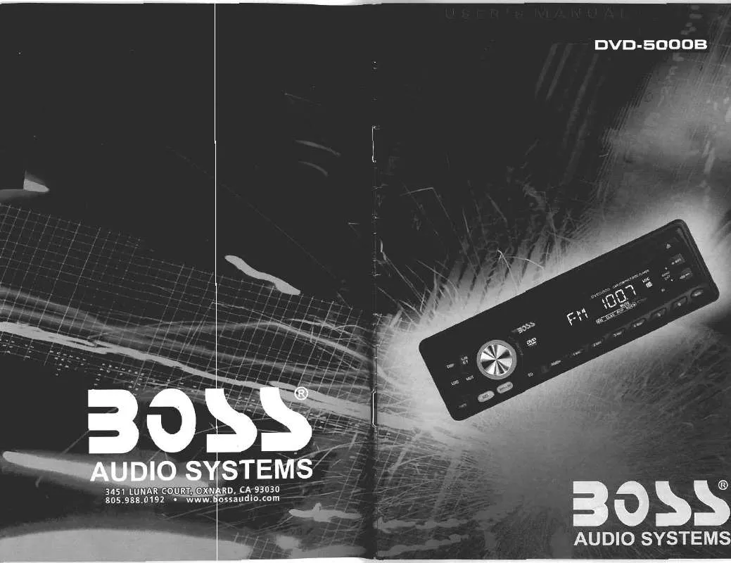 Mode d'emploi BOSS DVD-5000B