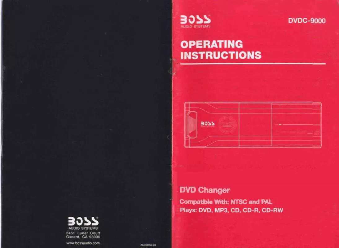 Mode d'emploi BOSS DVDC-9000