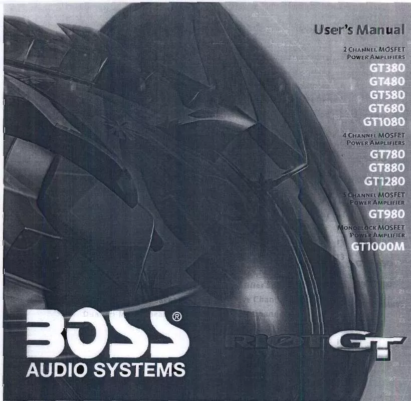 Mode d'emploi BOSS GT GT480