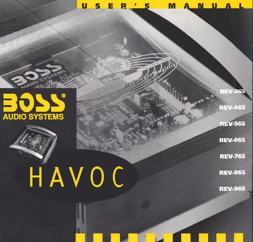 Mode d'emploi BOSS HAVOC REV465