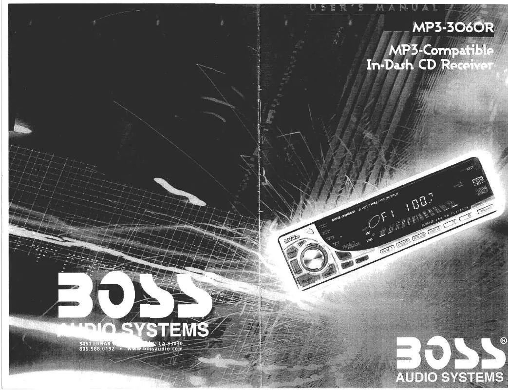 Mode d'emploi BOSS MP3-3060R