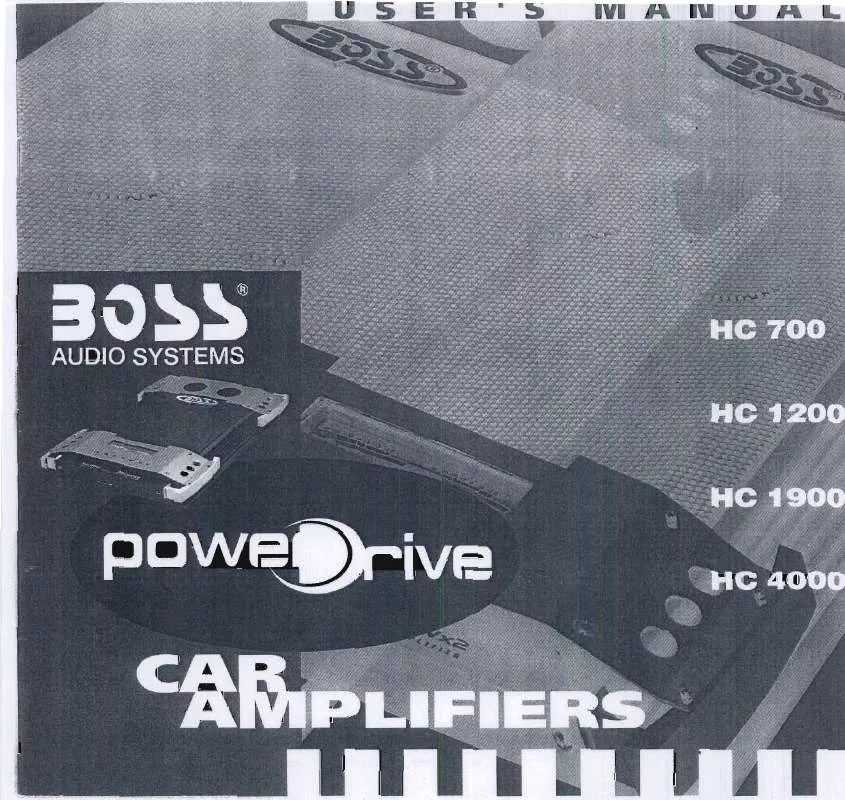 Mode d'emploi BOSS POWER DRIVE HC1900