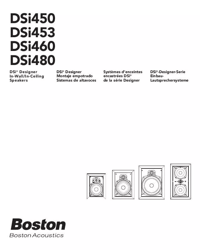 Mode d'emploi BOSTON ACOUSTICS DSI460