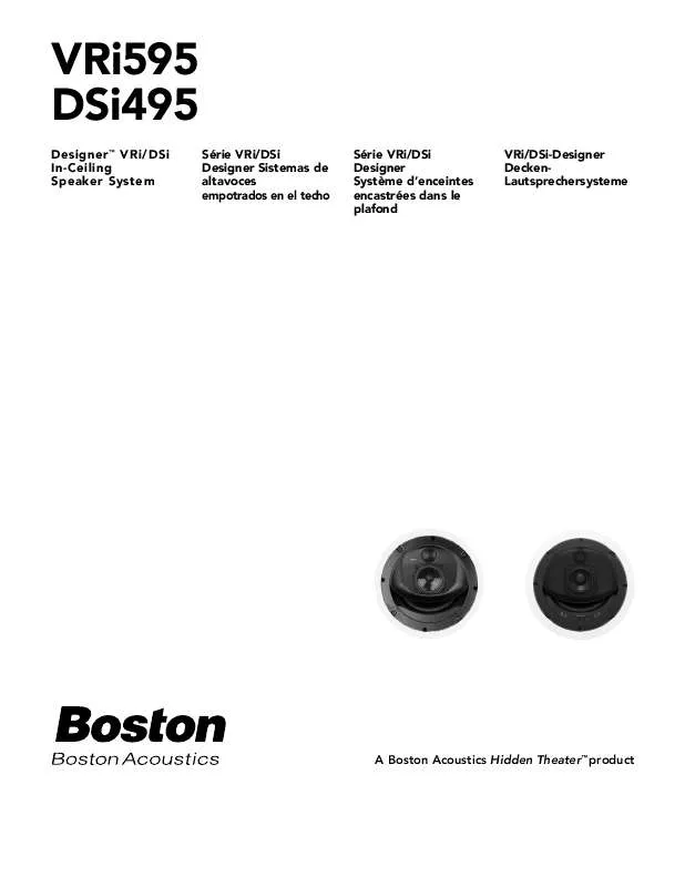 Mode d'emploi BOSTON ACOUSTICS DSI495