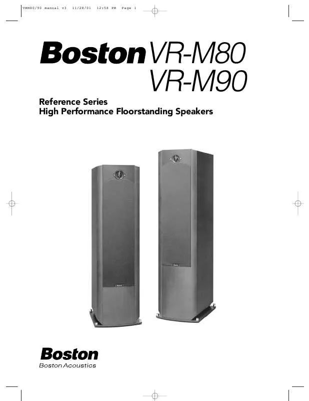 Mode d'emploi BOSTON ACOUSTICS VR-M80