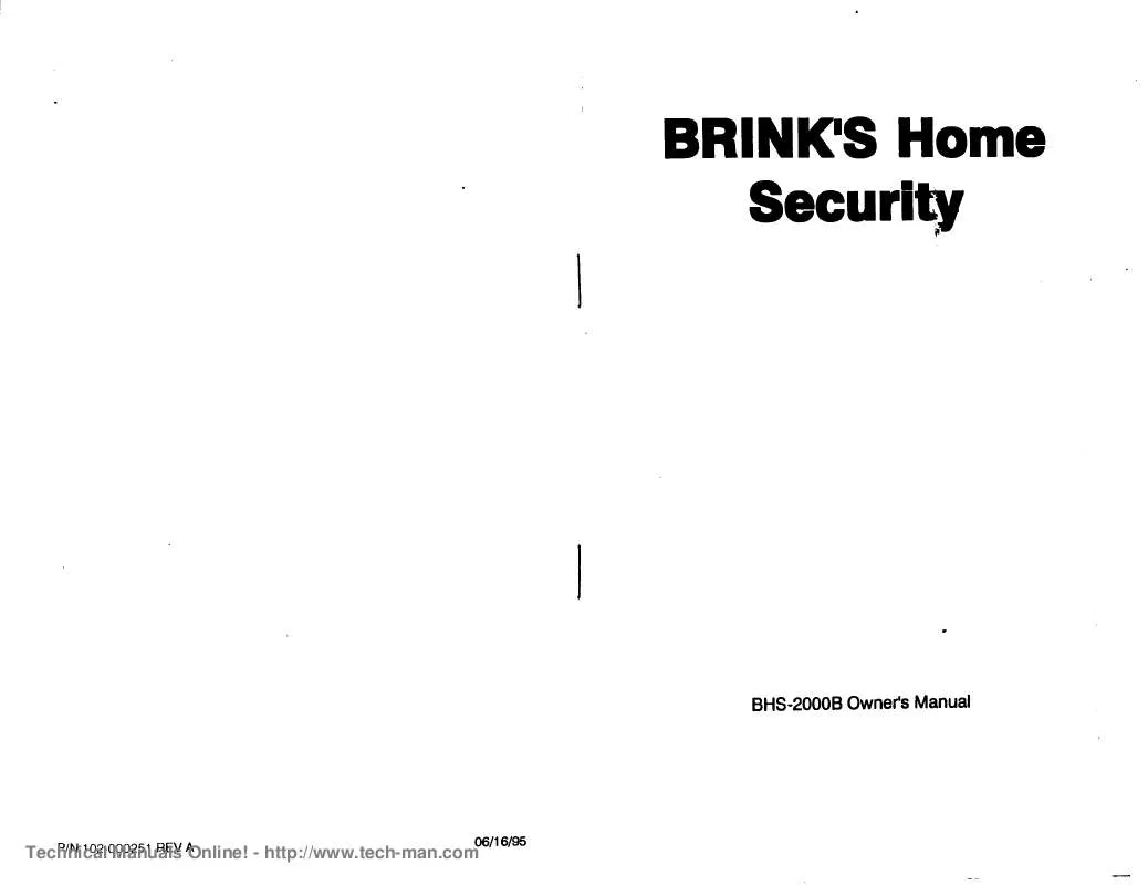 Mode d'emploi BRINKS BHS-2000B