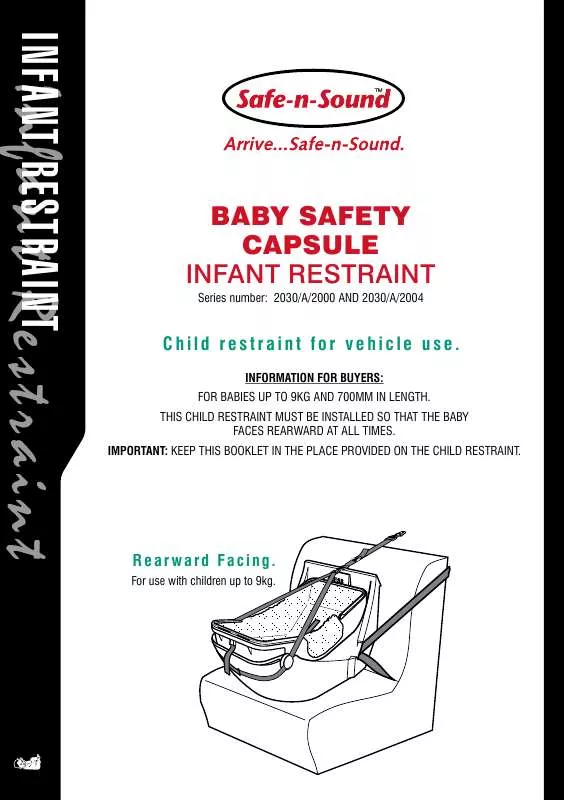 Mode d'emploi BRITAX BABY SAFETY CAPSULE