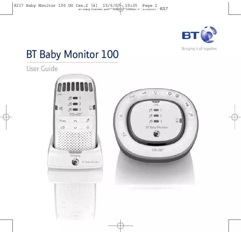 Mode d'emploi BT BABY MONITOR 100