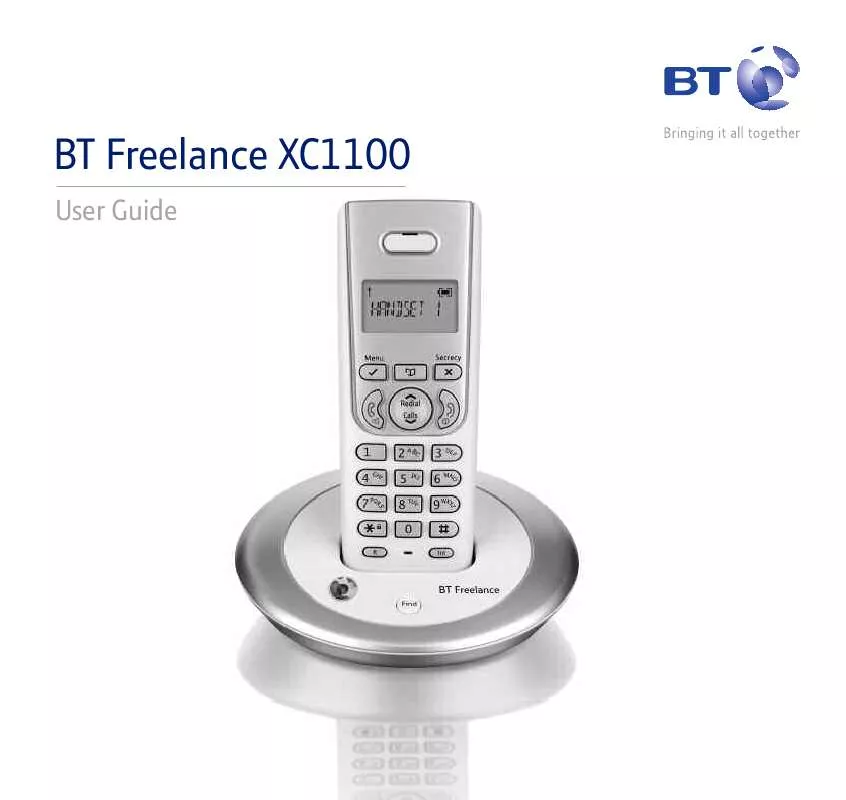 Mode d'emploi BT FREELANCE XC 1100