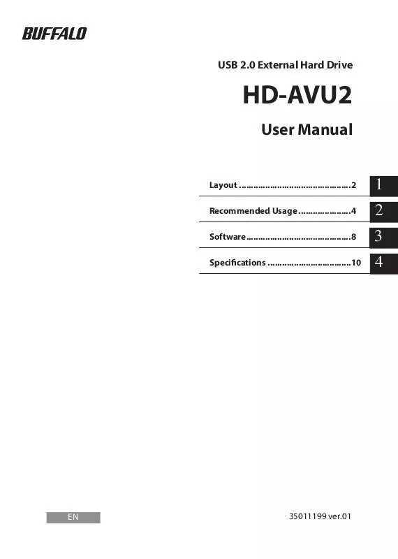 Mode d'emploi BUFFALO HD-AVU2: DRIVESTATION™ AV