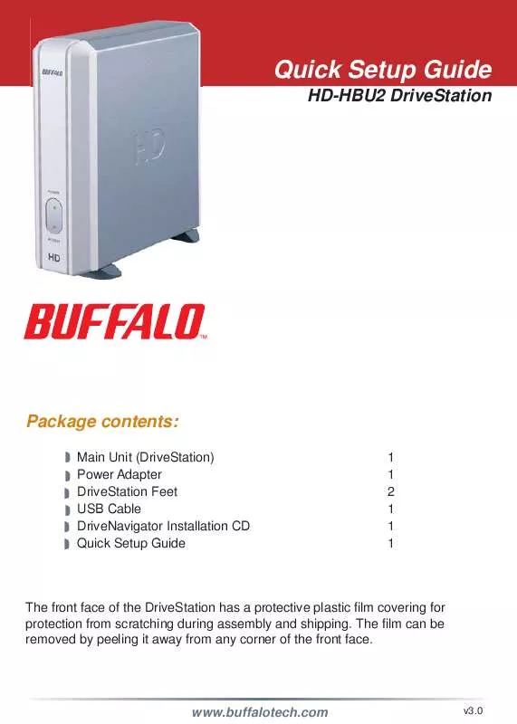 Mode d'emploi BUFFALO HD-HB400U2