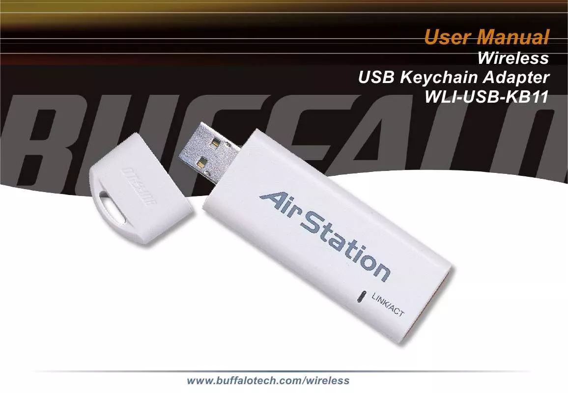 Mode d'emploi BUFFALO WLI-USB-KB11