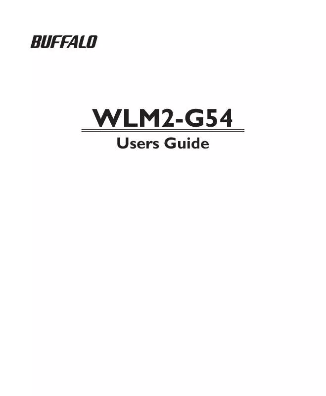 Mode d'emploi BUFFALO WLM2-G54