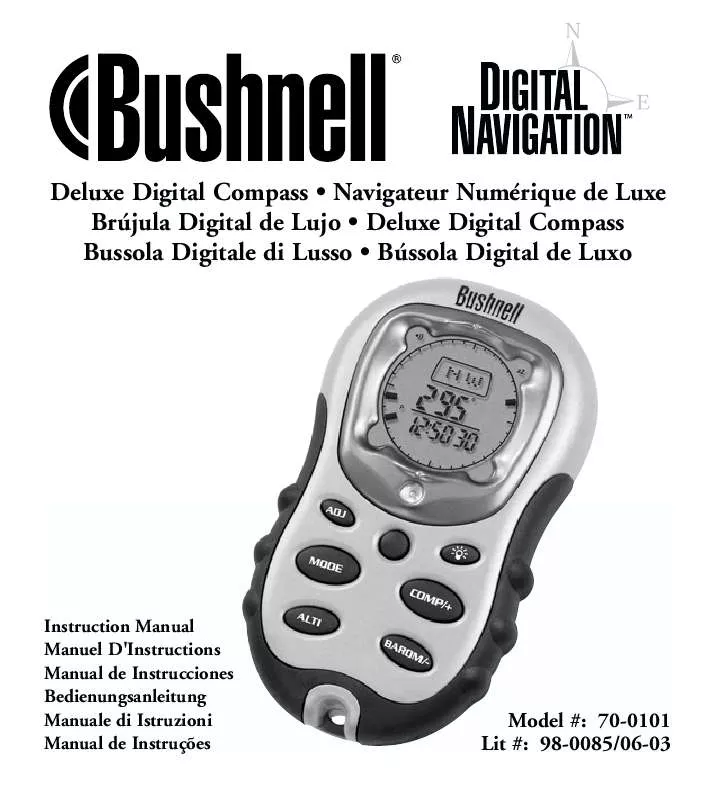 Mode d'emploi BUSHNELL DIGITALCOMPASS PRO 70-0101