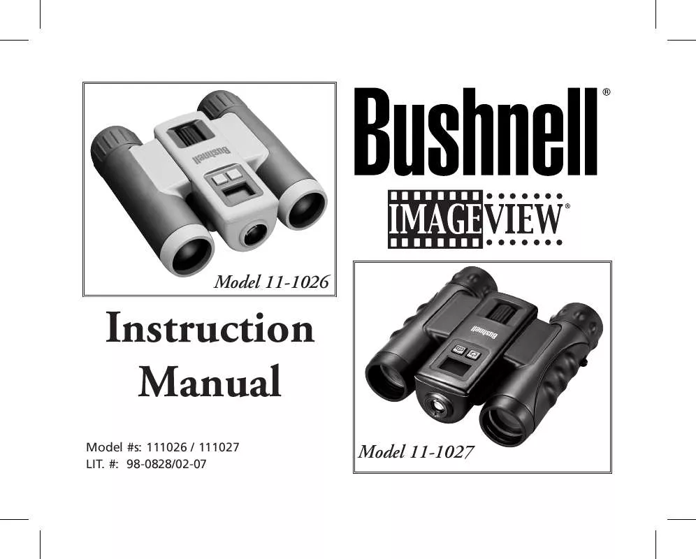 Mode d'emploi BUSHNELL IMAGEVIEW 11-1026