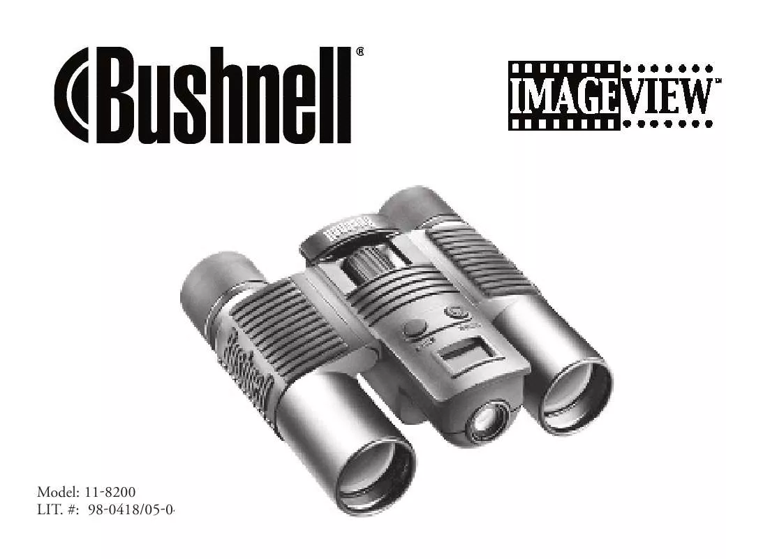 Mode d'emploi BUSHNELL IMAGEVIEW 11-8200(ORIGINAL VERSION WITH NO USB MASS STORAGE)
